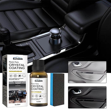 RAYHONG Crystal Coating Agent For Car, 30ML Long-lasting Liquid, Interior Car Plastics Parts Maintenance - Imported from UK